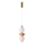 LED-Pendelleuchte mit Seilaufhängung FLORES LED/12W/230V Gold/Orange