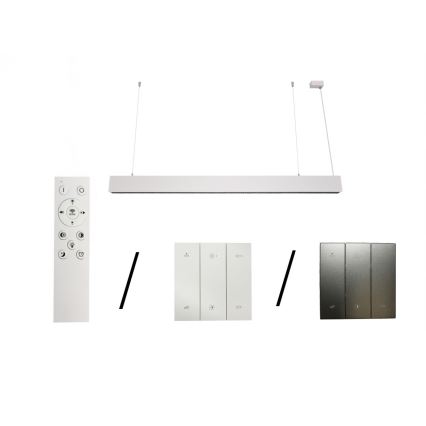LED-Pendelleuchte mit Seilaufhängung LED/55W/230V 3000/4000/6500K 120 cm weiß