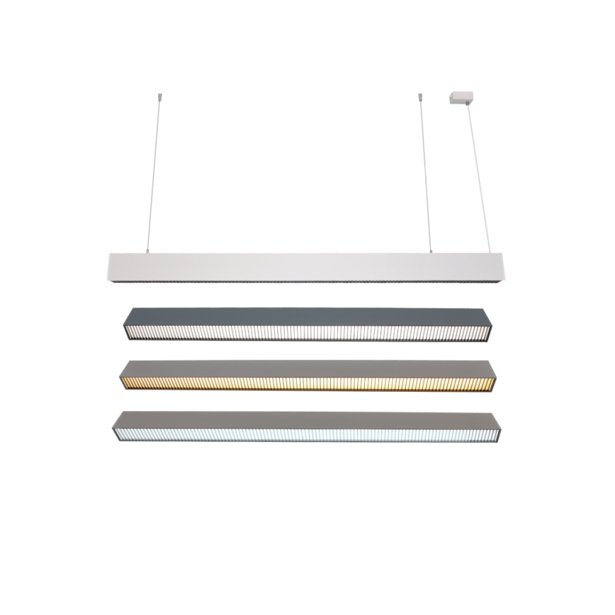 LED-Pendelleuchte mit Seilaufhängung LED/55W/230V 3000/4000/6500K 120 cm weiß