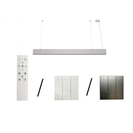 LED-Pendelleuchte mit Seilaufhängung LED/55W/230V 3000/4000/6500K 120 cm weiß