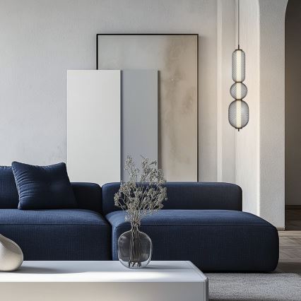 LED-Pendelleuchte PUMA an Kabel, LED/15W/230V, Ø 14 cm, schwarz