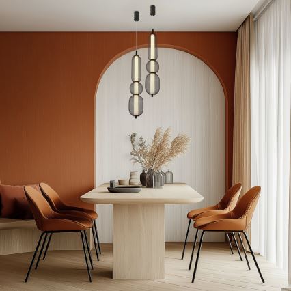 LED-Pendelleuchte PUMA an Kabel, LED/15W/230V, Ø 14 cm, schwarz