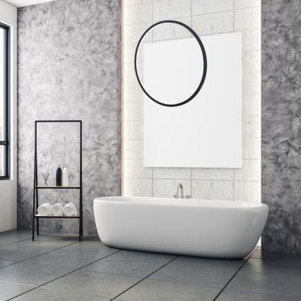 LED Kronleuchter an Kabel SATURNO LED/28W/230V Ø 50 cm IP44 Anthrazit