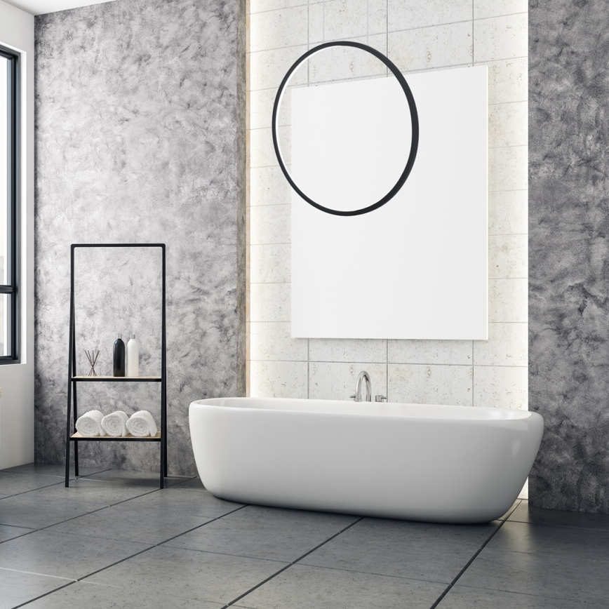 LED Kronleuchter an Kabel SATURNO LED/28W/230V Ø 50 cm IP44 Anthrazit