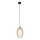 LED-Pendelleuchte SEBO 1xE27/15W/230V schwarz/rauchiges Beige