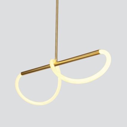 LED-Pendelleuchte SUPREME mit Drahtseilaufhängung LED/18W/230V 80 cm Gold