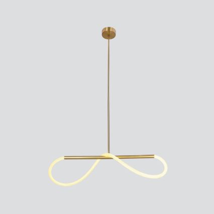 LED-Pendelleuchte SUPREME mit Drahtseilaufhängung LED/18W/230V 80 cm Gold