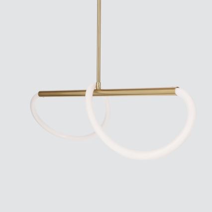 LED-Pendelleuchte SUPREME mit Drahtseilaufhängung LED/18W/230V 80 cm Gold