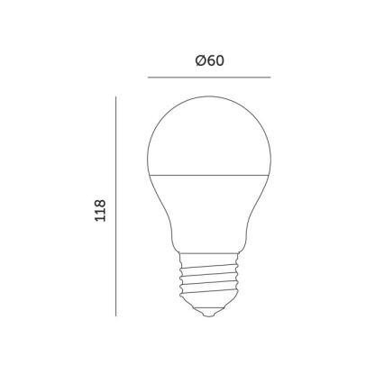 LED Pflanzenlampe PLANTY E27/11W/230V 1200K Weiß