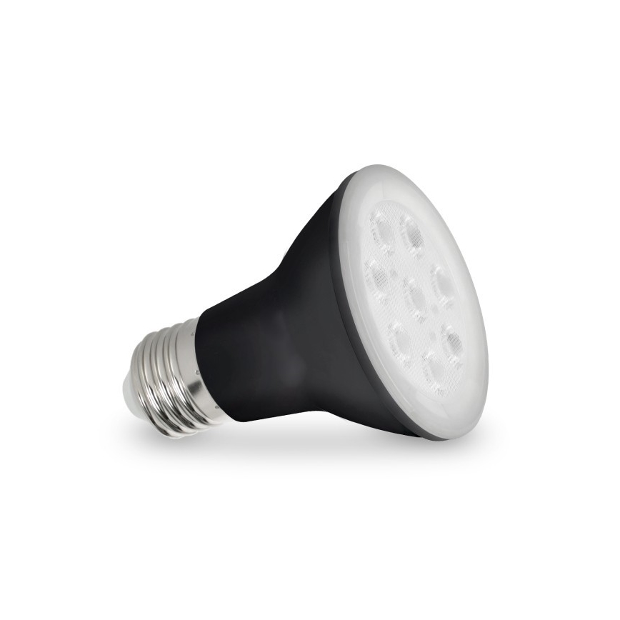 LED Pflanzenlampe PLANTY E27/7W/230V 1200K Schwarz