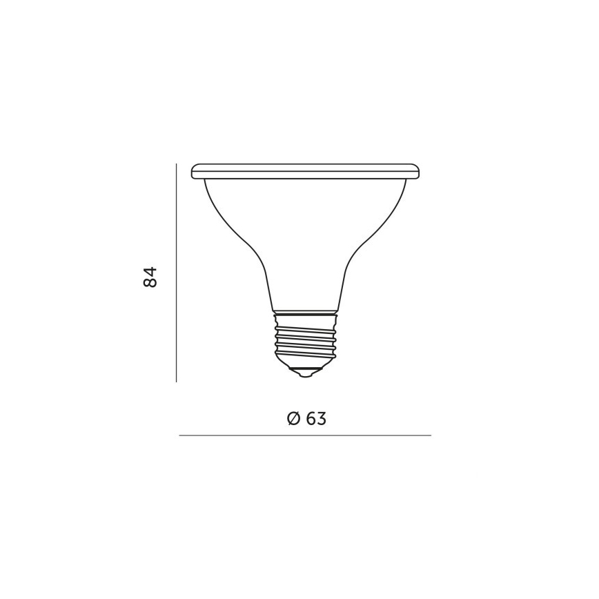 LED Pflanzenlampe PLANTY E27/7W/230V 1200K Weiß