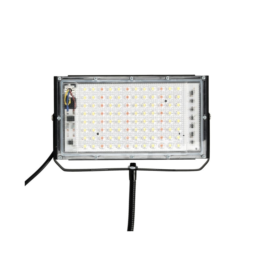 LED-Strahler mit Stativ für Pflanzenzucht FIRON LED/45W/230V IP54 schwarz