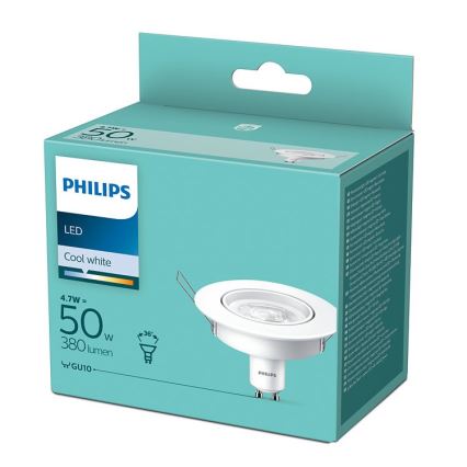 LED-Punktstrahler Philips GU10/4,7W/230V 4000K