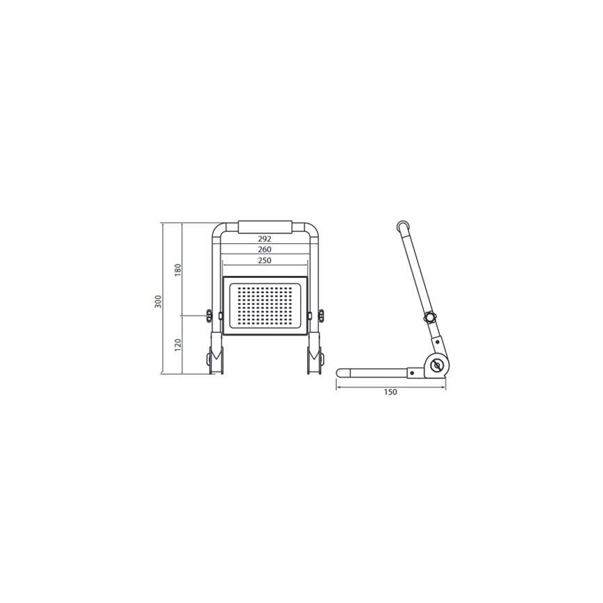 LED Reflektor mit Ständer ADVIVE WORK LED/100W/230V IP65