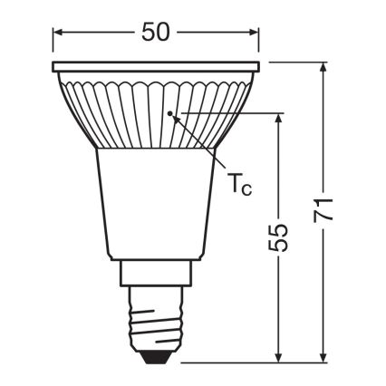 LED-Reflektorlampe PAR16 E14/4,5W/230V 2700K 36° - Ledvance