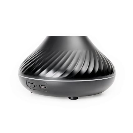 LED RGB Aroma-Diffusor mit Flamme imitation LED/6,5W/5V 130ml schwarz