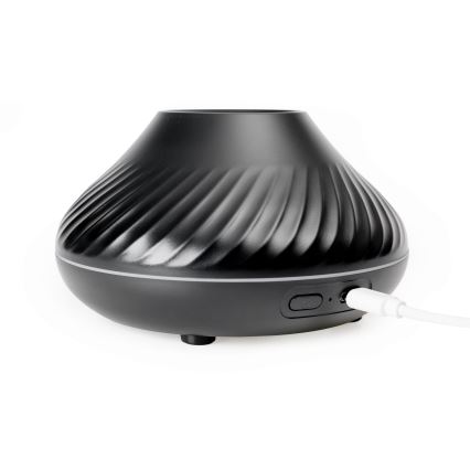 LED RGB Aroma-Diffusor mit Flamme imitation LED/6,5W/5V 130ml schwarz