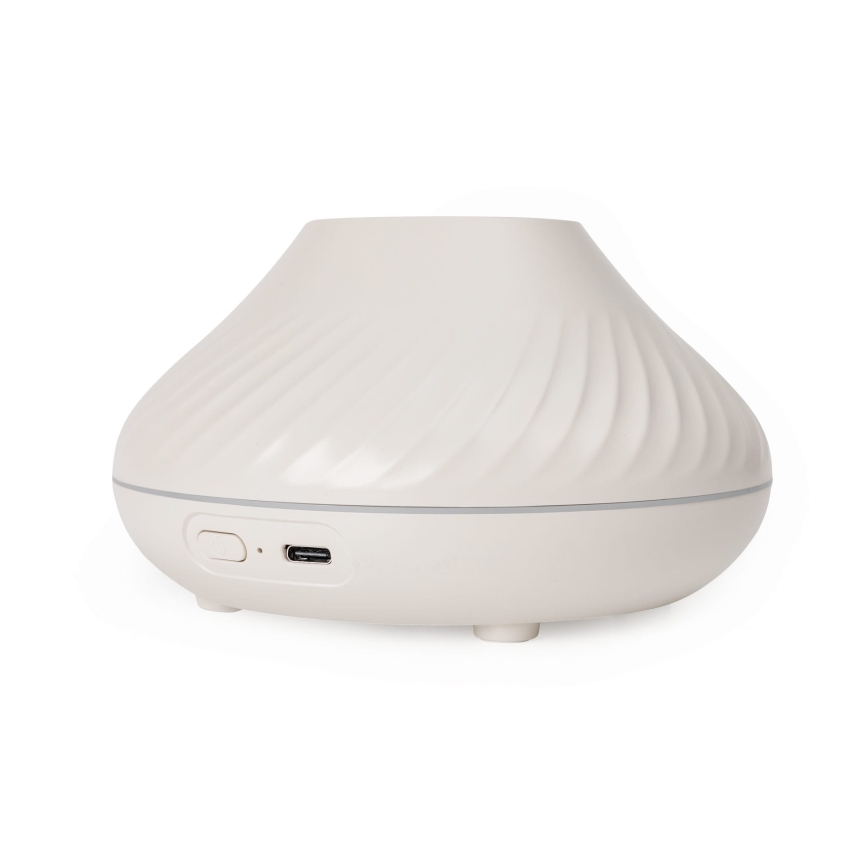 LED RGB Aroma-Diffusor mit Flamme imitation LED/6,5W/5V 130ml weiß