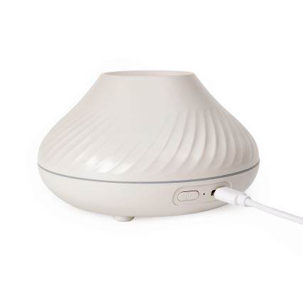 LED RGB Aroma-Diffusor mit Flamme imitation LED/6,5W/5V 130ml weiß