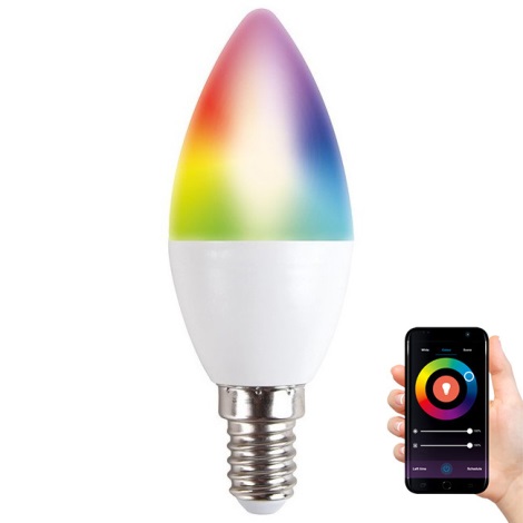 LED RGB Dimm-Glühbirne E14/5W/230V 3000-6500K Wi-fi Tuya