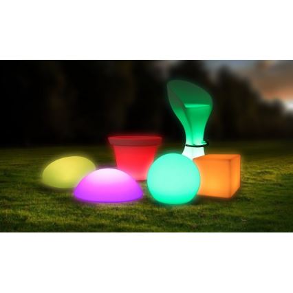 LED RGB Dimmbare Außenlampe LED/1W/230V 20cm IP67 + FB