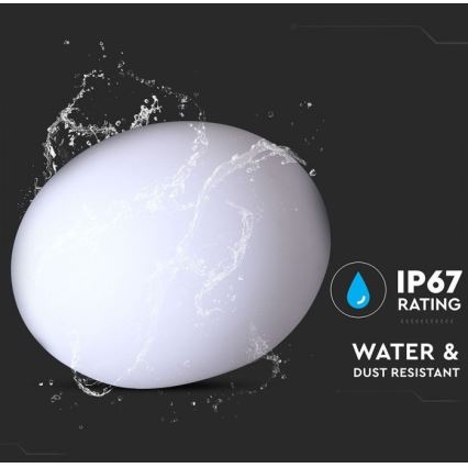 LED RGB dimmbare Außenleuchte LED/1W/5V 1000 mAh 20 cm IP67 + Fernbedienung