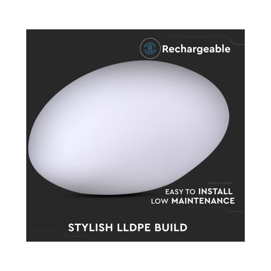 LED RGB dimmbare Außenleuchte LED/1W/5V 28 cm IP67 1000 mAh + Fernbedienung