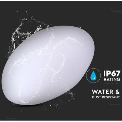 LED RGB dimmbare Außenleuchte LED/1W/5V 28 cm IP67 1000 mAh + Fernbedienung