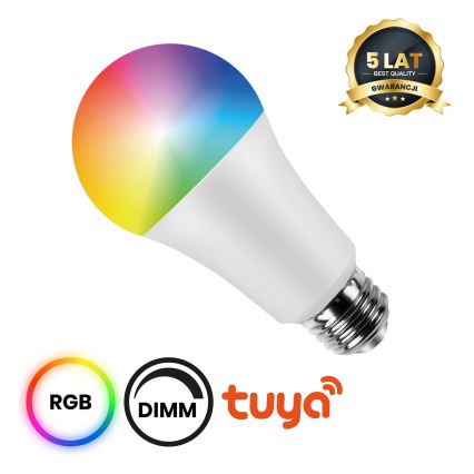 LED RGB Dimmbare Glühbirne A60 E27/8W/230V 2700-6500K Wi-Fi Tuya