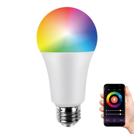 LED RGB Dimmbare Glühbirne A70 E27/12W/230V 2700-6500K Wi-Fi Tuya