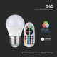 LED RGB Dimmbare Glühbirne E27/3,5W/230V 6400K + FB