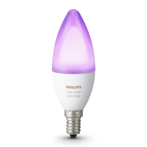 LED RGB dimmbare Glühbirne Philips Hue WHITE AND COLOR AMBIANCE E14/6W/230V 2200-6500K