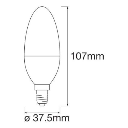 LED RGB Dimmbare Glühbirne SMART+ E14/5W/230V 2700K-6500K Wi-Fi - Ledvance