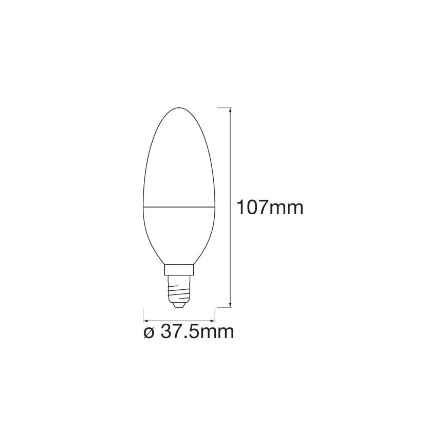 LED RGB Dimmbare Glühbirne SMART+ E14/5W/230V 2700K-6500K Wi-Fi - Ledvance