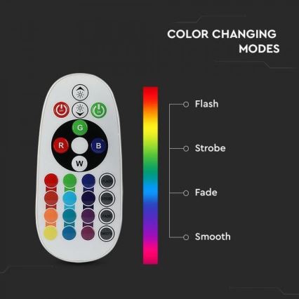 LED RGB dimmbare Lampe E14, 3,5 W, 230 V, 6400 K + Fernbedienung