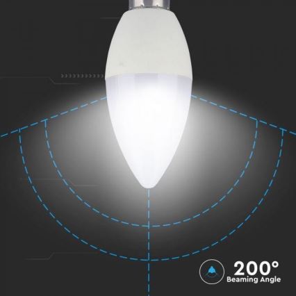 LED RGB dimmbare Lampe E14, 3,5 W, 230 V, 6400 K + Fernbedienung