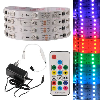 LED RGB dimmbares Band MAGIC 2 m LED/12W/230V + Fernbedienung