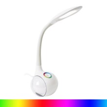 LED RGB dimmbare Tischlampe LED/7W/230V weiß