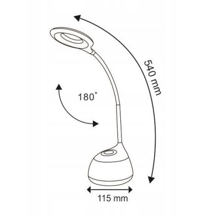 LED RGB Dimmbare Tischleuchte mit Touch-Funktion GALACTIC LED/5W/230V