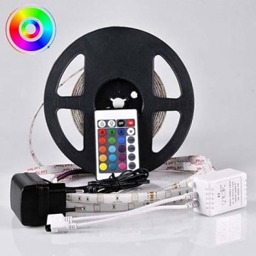 LED RGB dimmbarer Außenlichtstreifen 5m LED/14W/12V IP65 + Fernbedienung