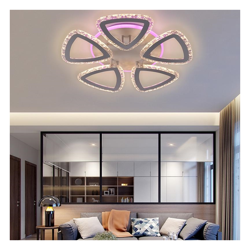 LED RGB dimmbare Deckenleuchte LED/70W/230V 3000-6500K + Fernbedienung