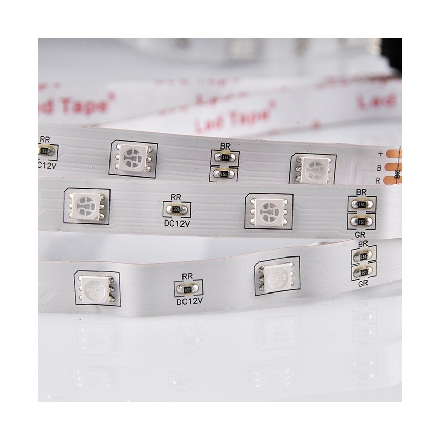 LED RGB dimmbares Band 5m LED/18W/12V IP20 + Fernbedienung