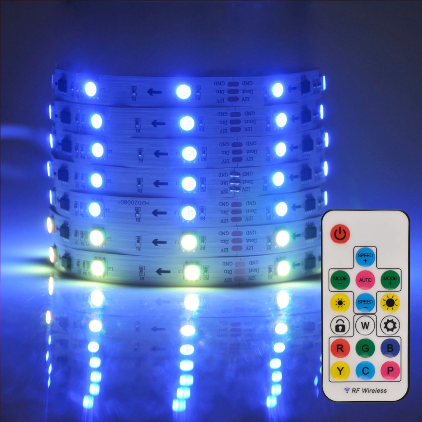 LED-RGB-Dimmstreifen MAGIC 5 m LED/24W/230V + FB