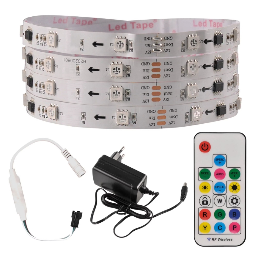 LED-RGB-Dimmstreifen MAGIC 5 m LED/24W/230V + FB