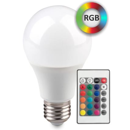 LED-RGB-Glühbirne E27/6W/230V Dimmbar 3000K