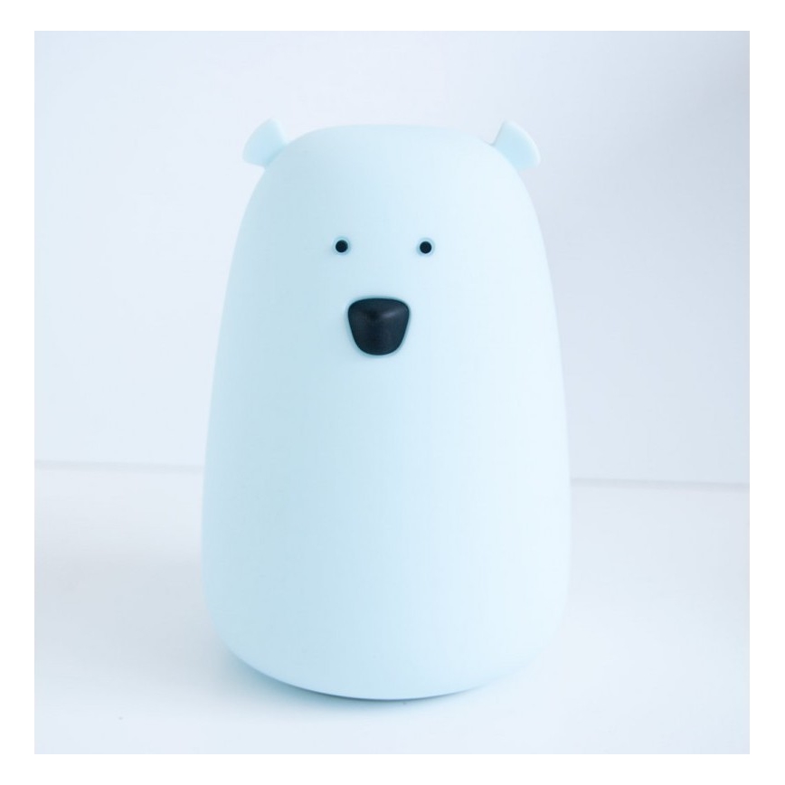 LED RGB Kinder Touch Lampe BEAR LED/0,8W/5V weiß + USB