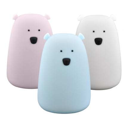 LED RGB Kinder-Touchlampe BÄR LED/0,8W/5V blau