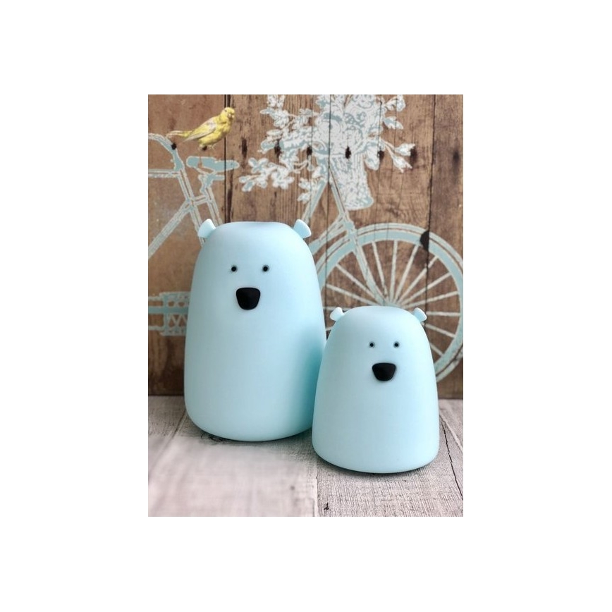 LED RGB Kinder-Touchlampe BÄR LED/0,8W/5V weiß + USB