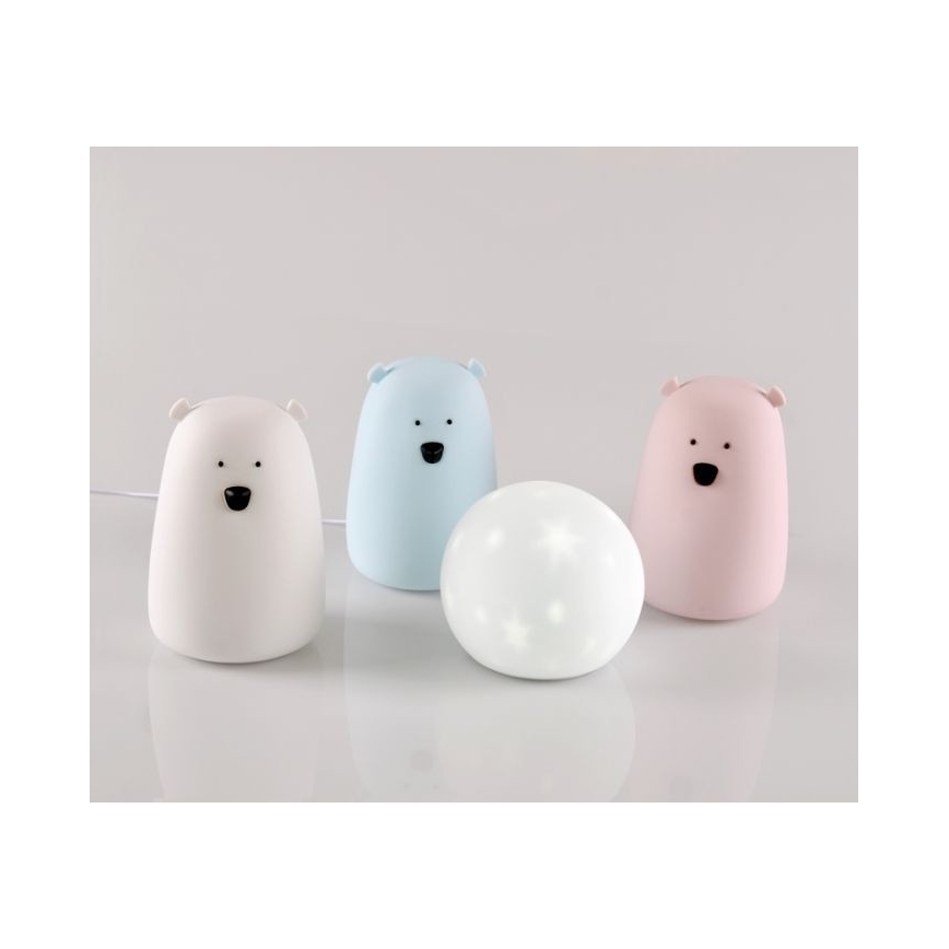 LED RGB Kinder-Touchlampe BÄR LED/0,8W/5V weiß + USB