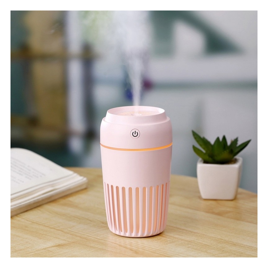 LED-RGB-Luftbefeuchter 300 ml LED/2W/5V rosa